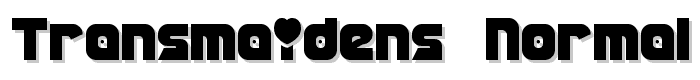Transmaidens Normal font